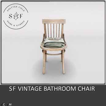 Second Life Marketplace - SF VINTAGE BATHROOM CHAIR - BOXED